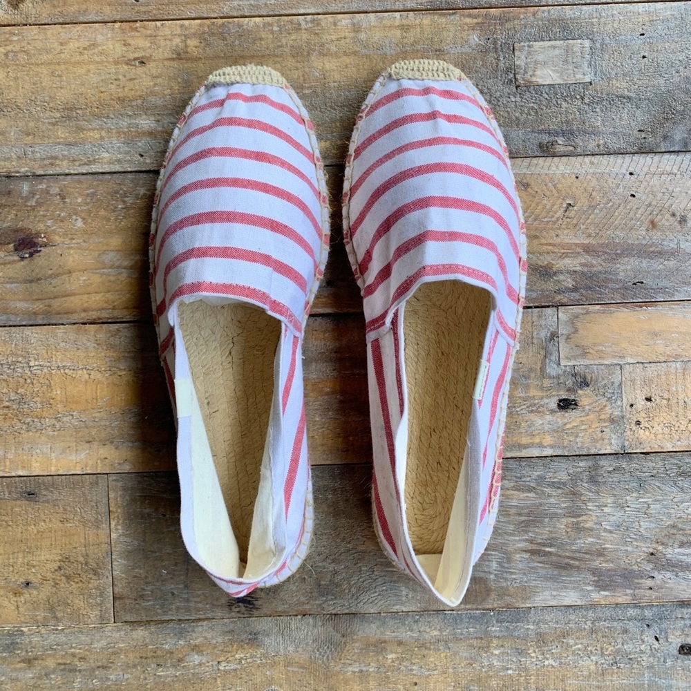 Soludos Stripe Red Espadrille